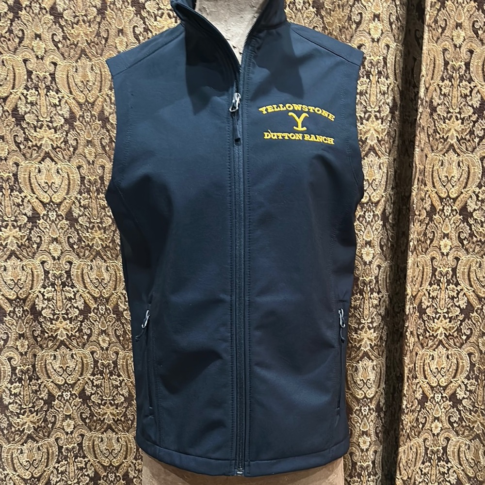 Yellowstone Port Authority Black Vest Cozy Sleeveless Design